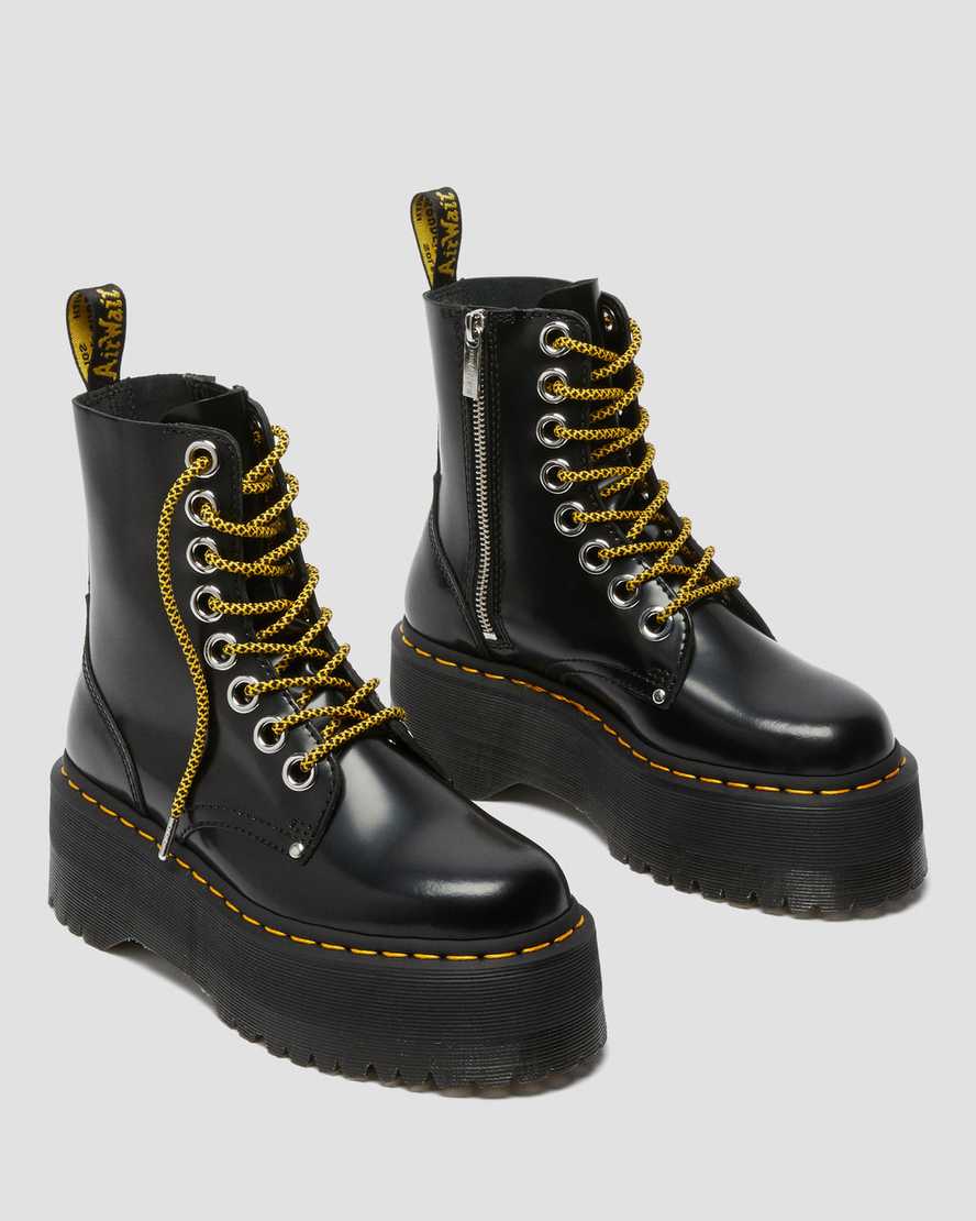 black dr martens jadon max womens platform boots
