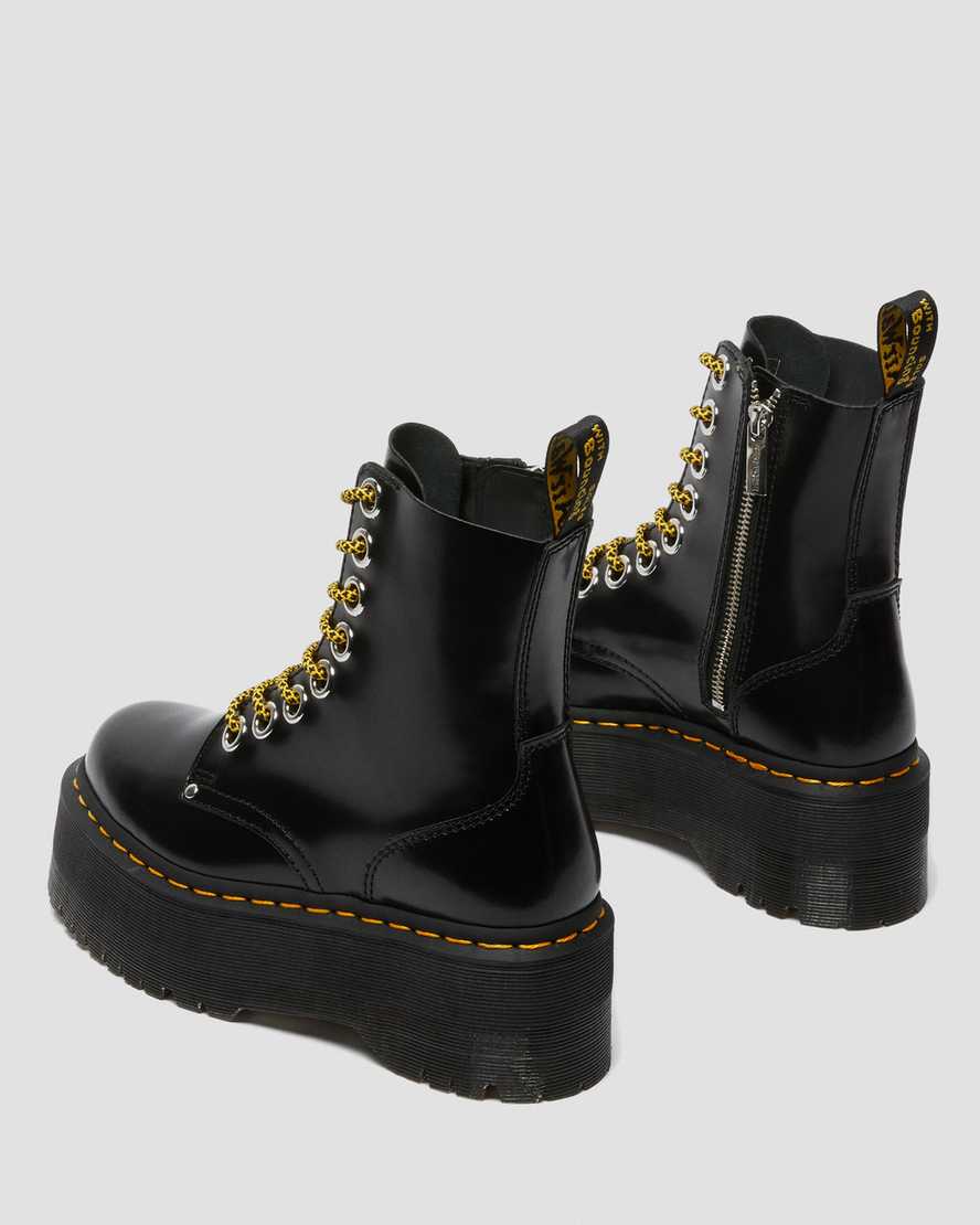 black dr martens jadon max womens platform boots
