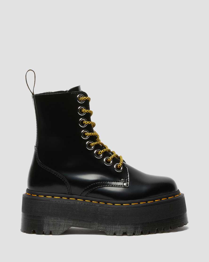 black dr martens jadon max womens platform boots