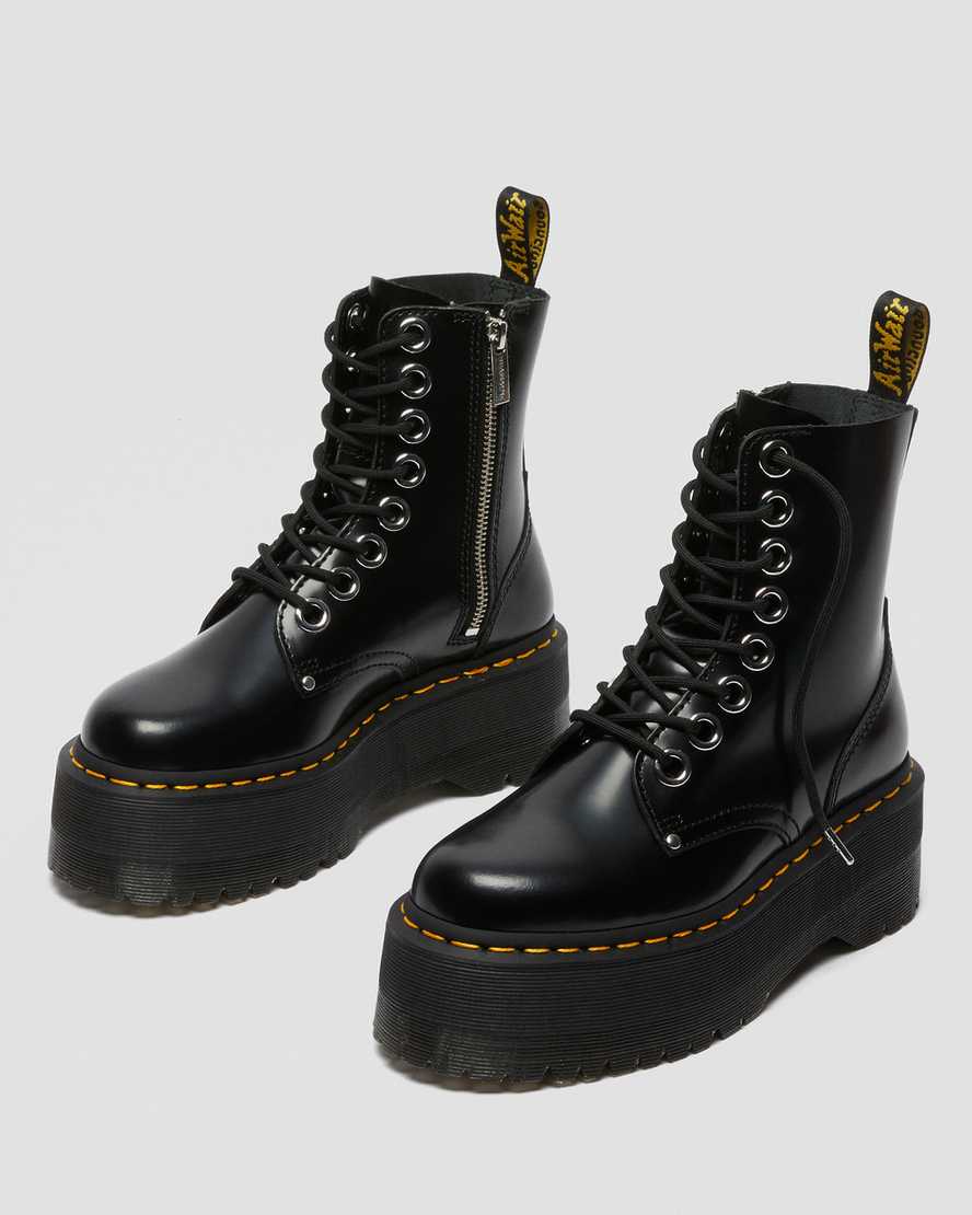 black dr martens jadon max womens platform boots