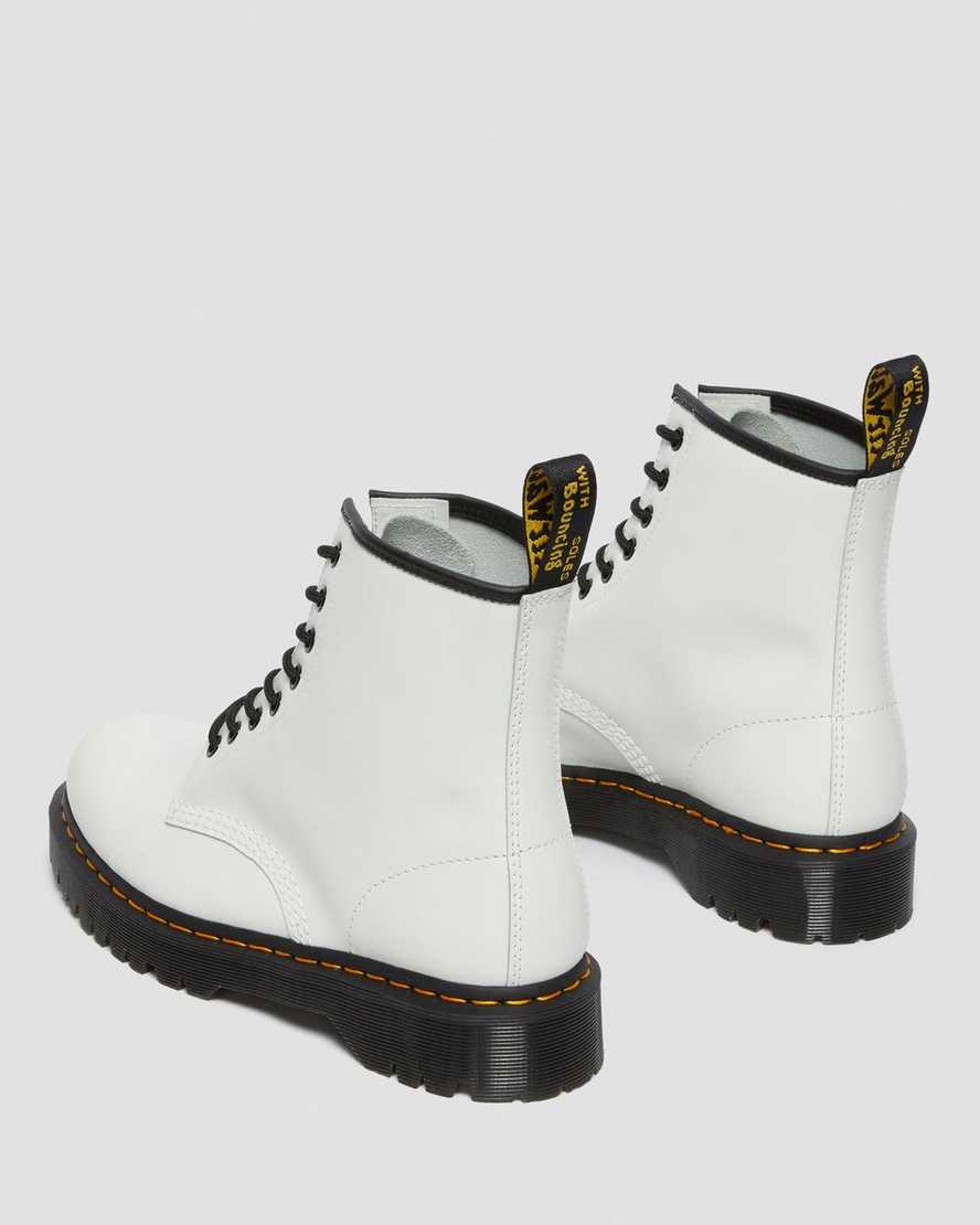 white dr martens 1460 bex smooth womens platform boots