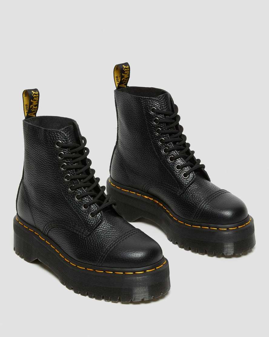 black dr martens sinclair womens platform boots