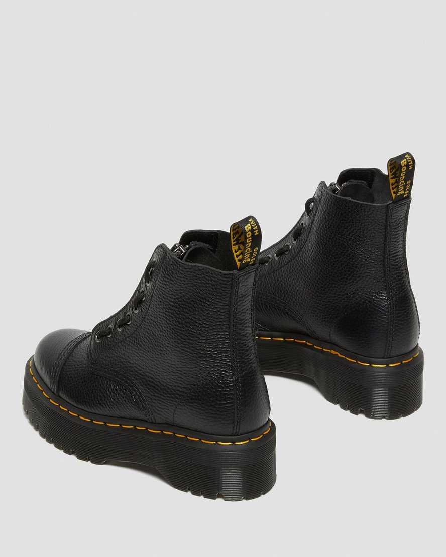 black dr martens sinclair womens platform boots