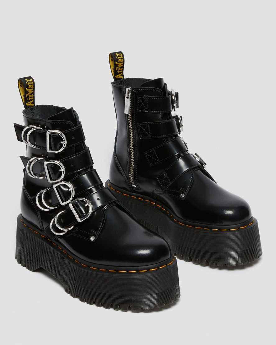 black dr martens jadon max hardware womens platform boots