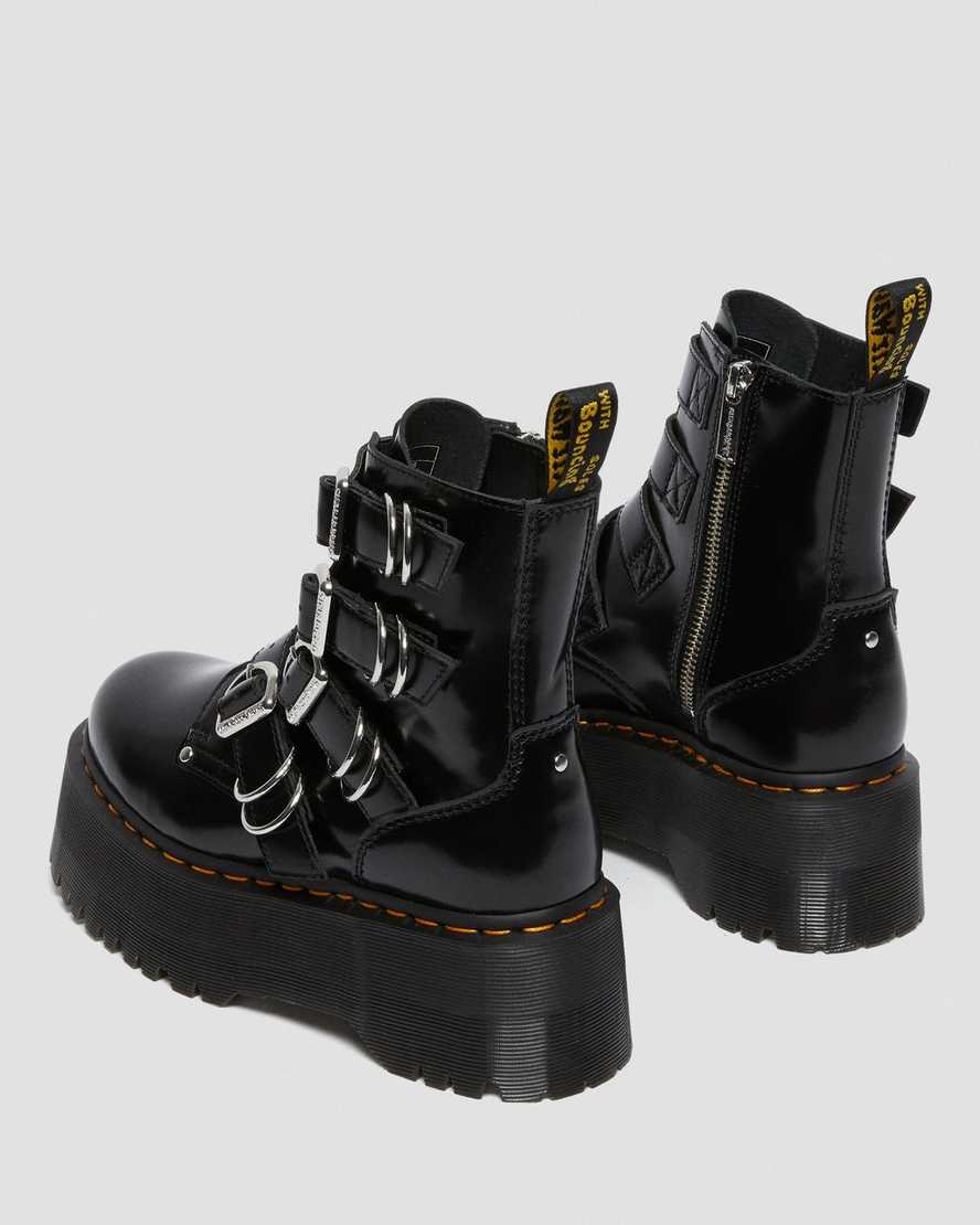 black dr martens jadon max hardware womens platform boots