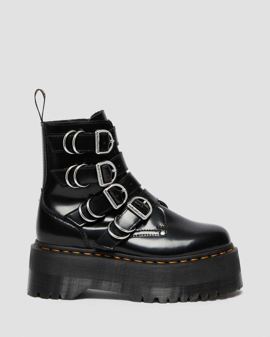 black dr martens jadon max hardware womens platform boots