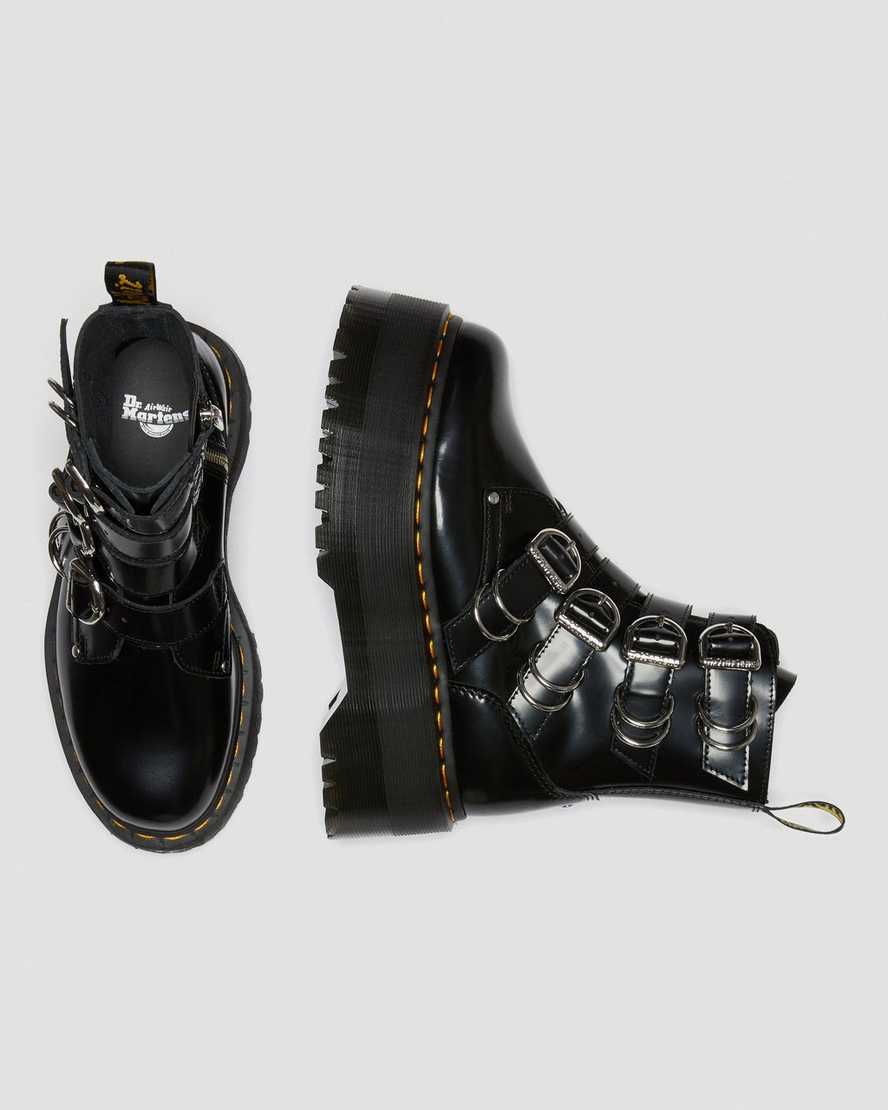 black dr martens jadon max hardware womens platform boots