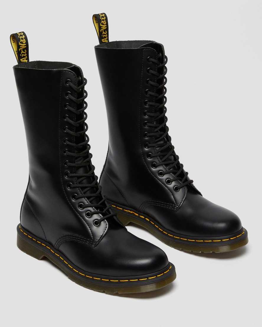 black dr martens 1914 smooth womens tall boots