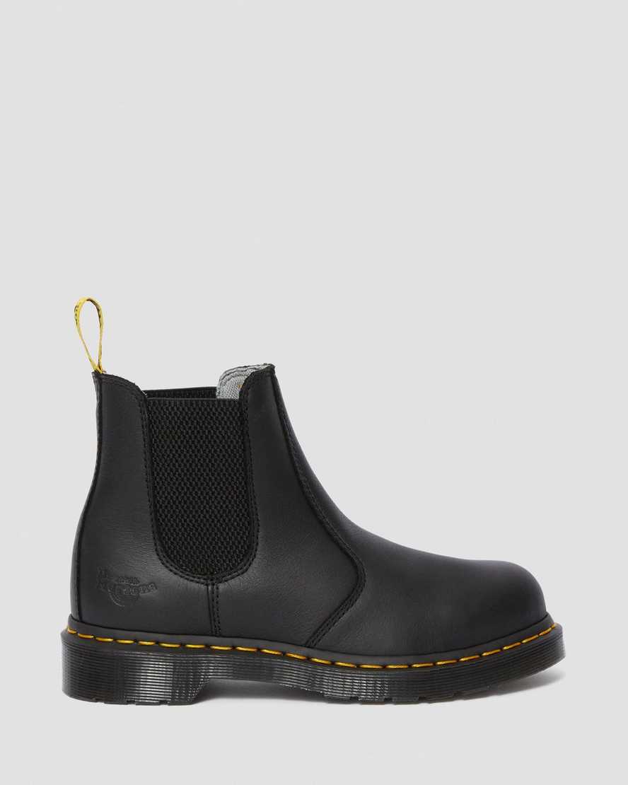 black dr martens arbor newark steel toe womens work boots
