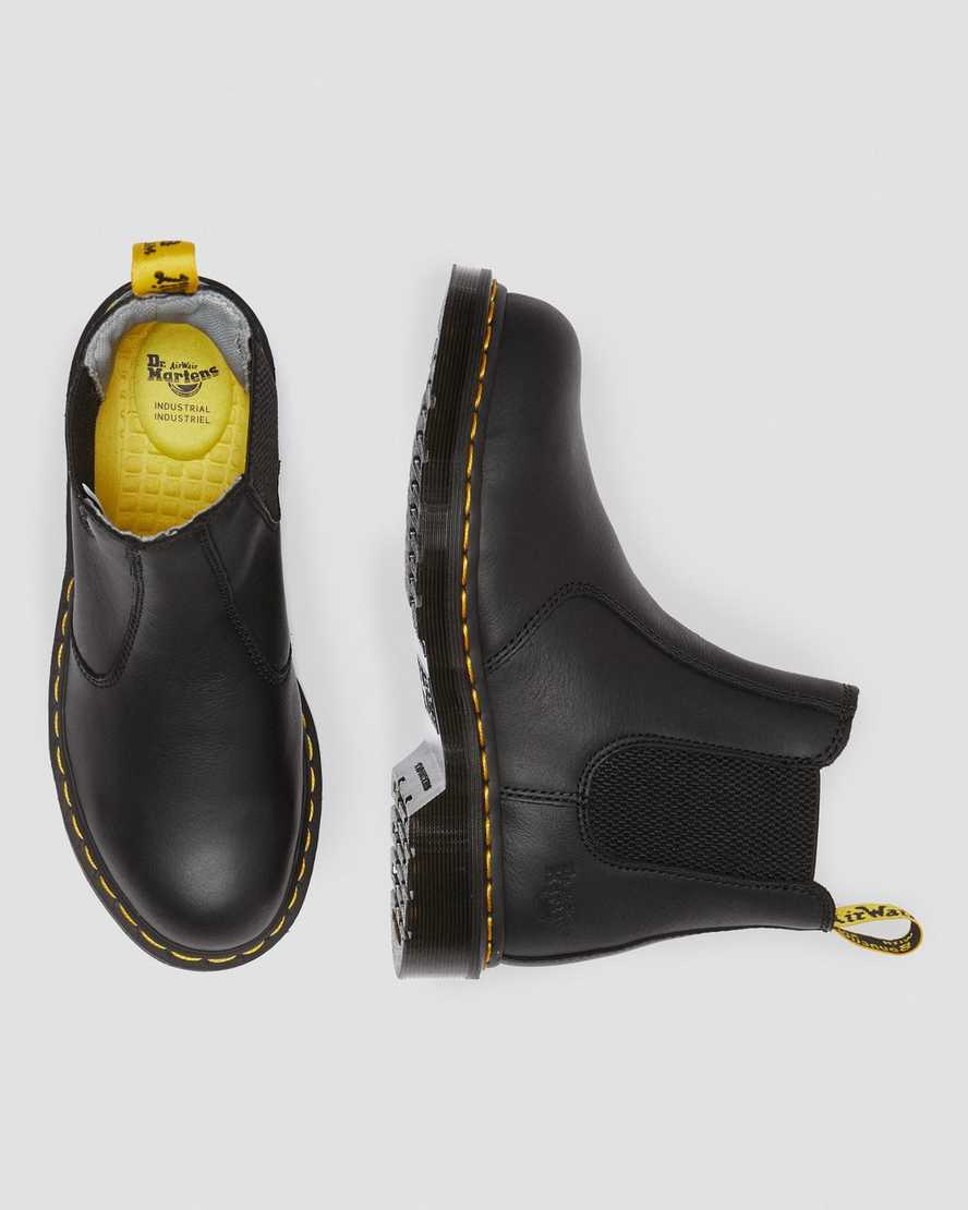 black dr martens arbor newark steel toe womens work boots