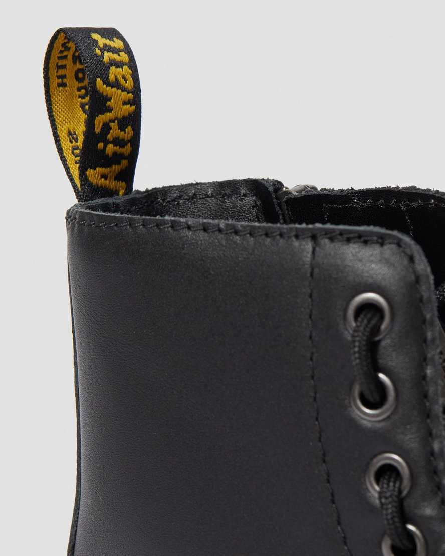 black dr martens 1460 pascal nappa womens zipper boots