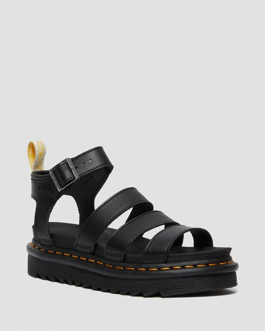 black dr martens blaire felix womens gladiator sandals