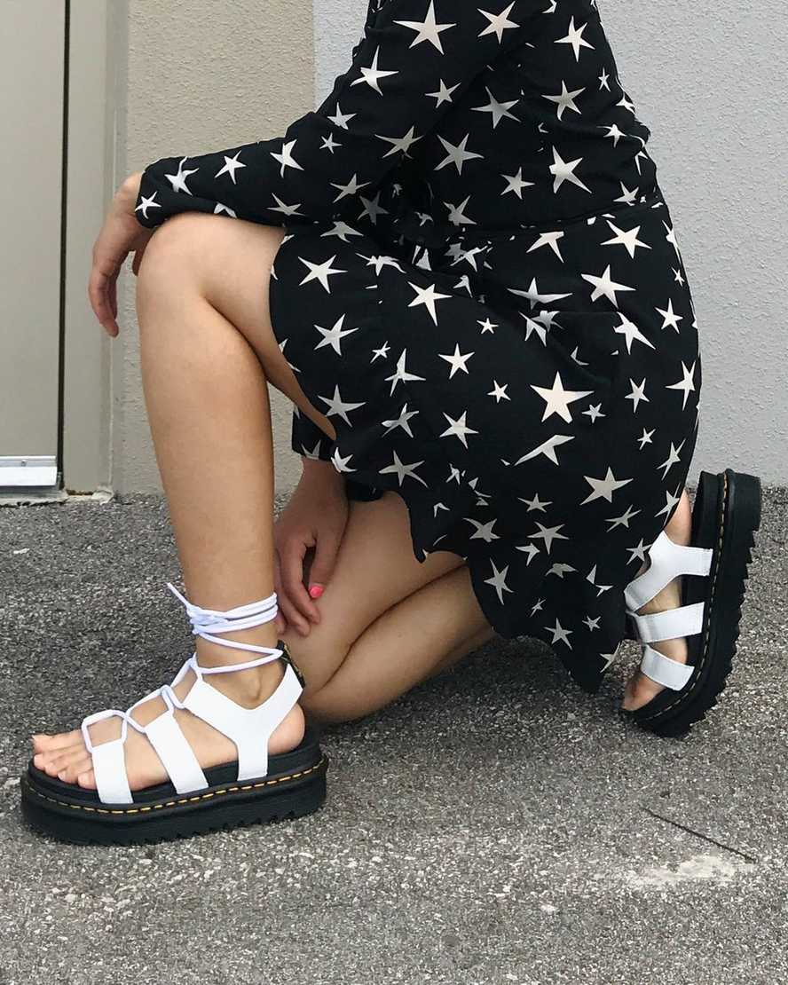 white dr martens nartilla womens gladiator sandals