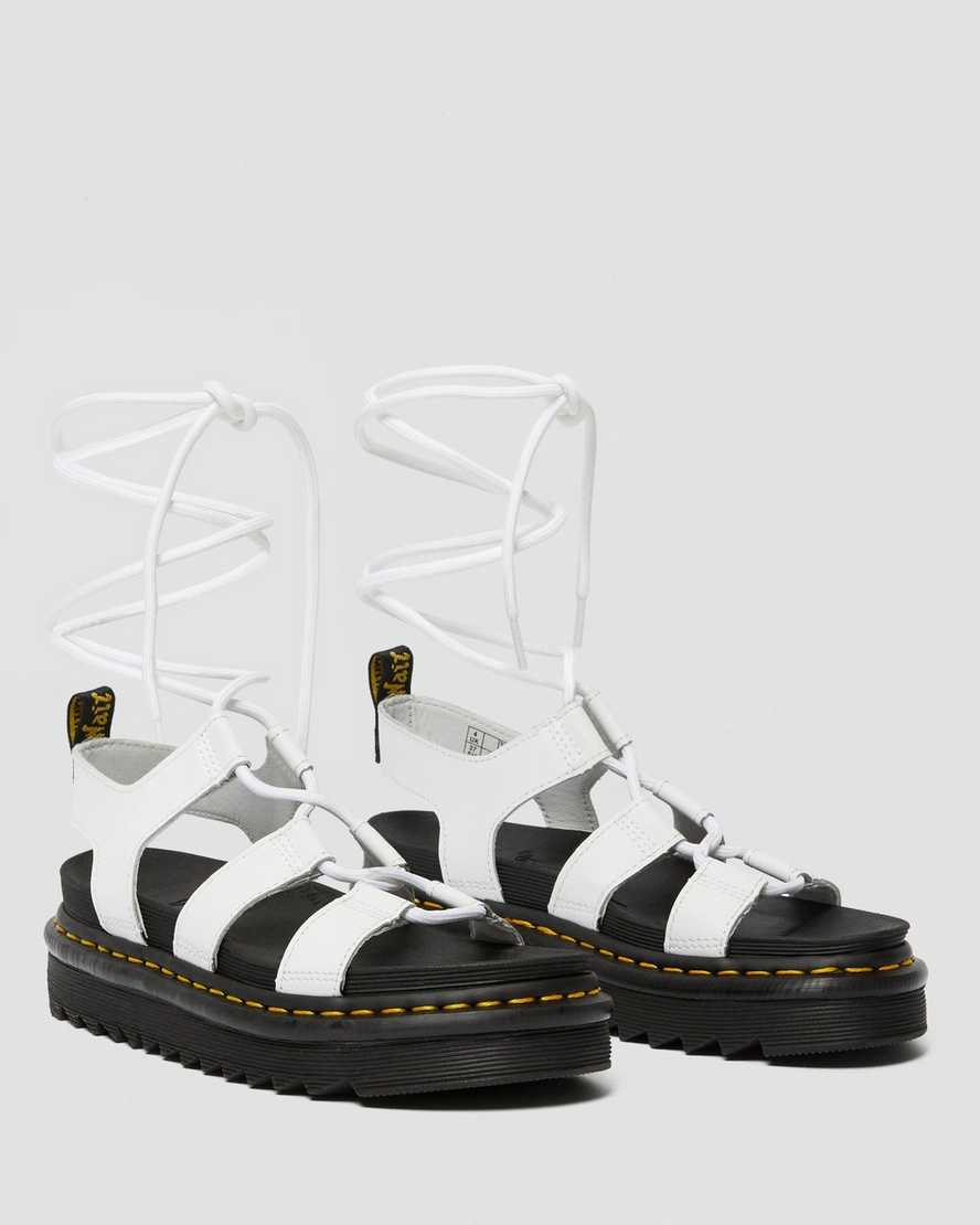 white dr martens nartilla womens gladiator sandals