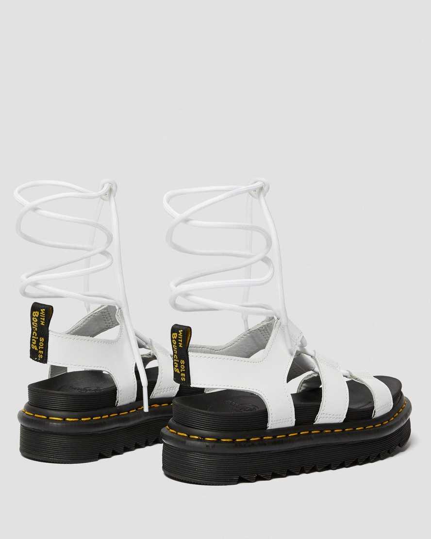 white dr martens nartilla womens gladiator sandals