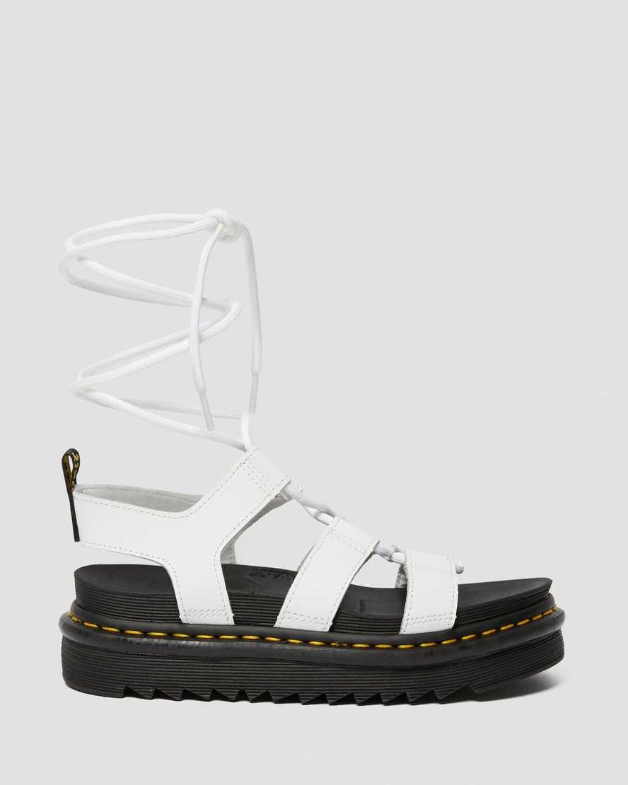 white dr martens nartilla womens gladiator sandals