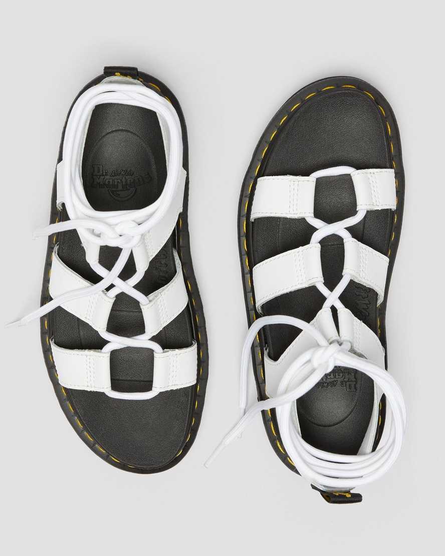 white dr martens nartilla womens gladiator sandals