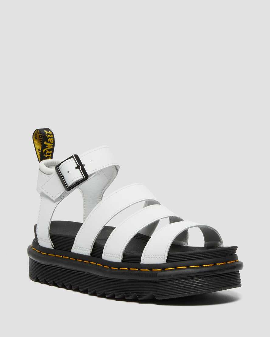 white dr martens blaire hydro womens gladiator sandals