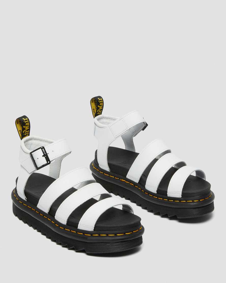 white dr martens blaire hydro womens gladiator sandals