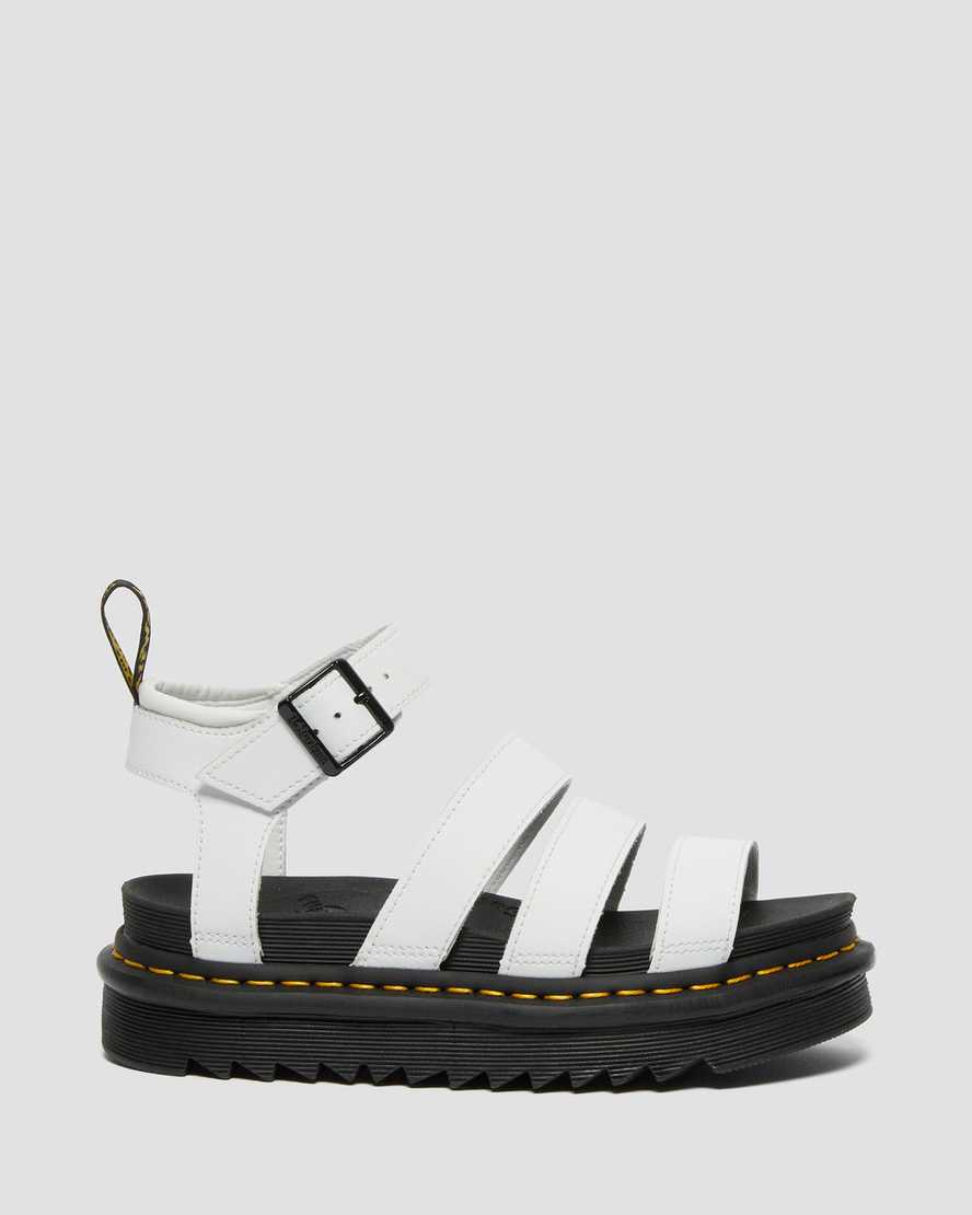 white dr martens blaire hydro womens gladiator sandals