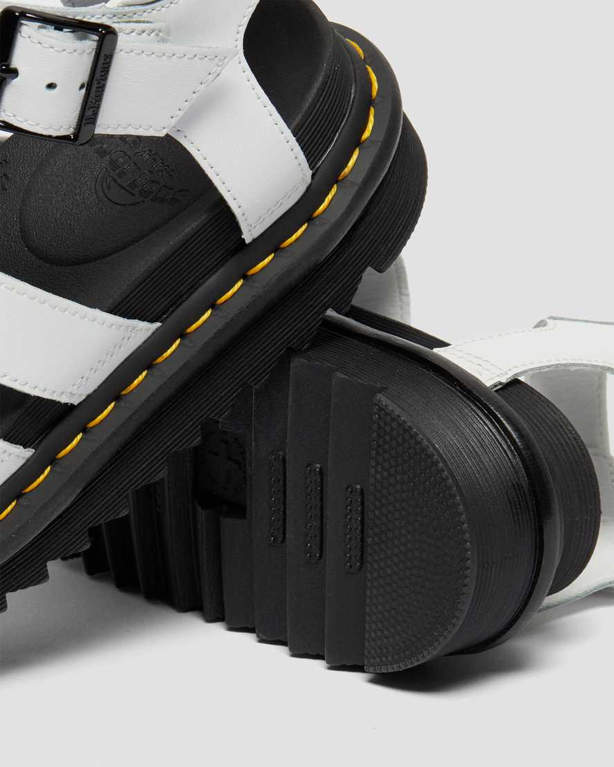 white dr martens blaire hydro womens gladiator sandals