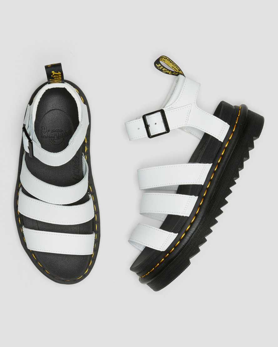 white dr martens blaire hydro womens gladiator sandals