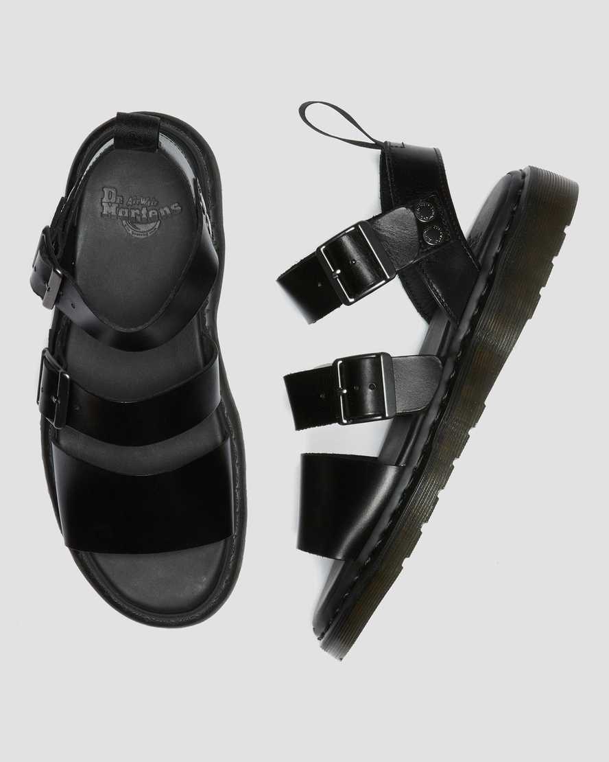 black dr martens gryphon brando womens gladiator sandals