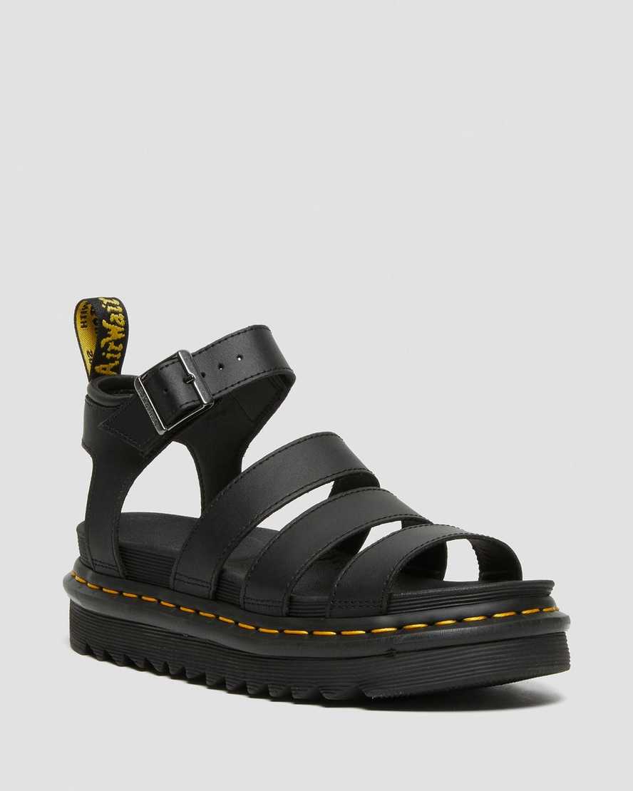 black dr martens blaire hydro womens gladiator sandals
