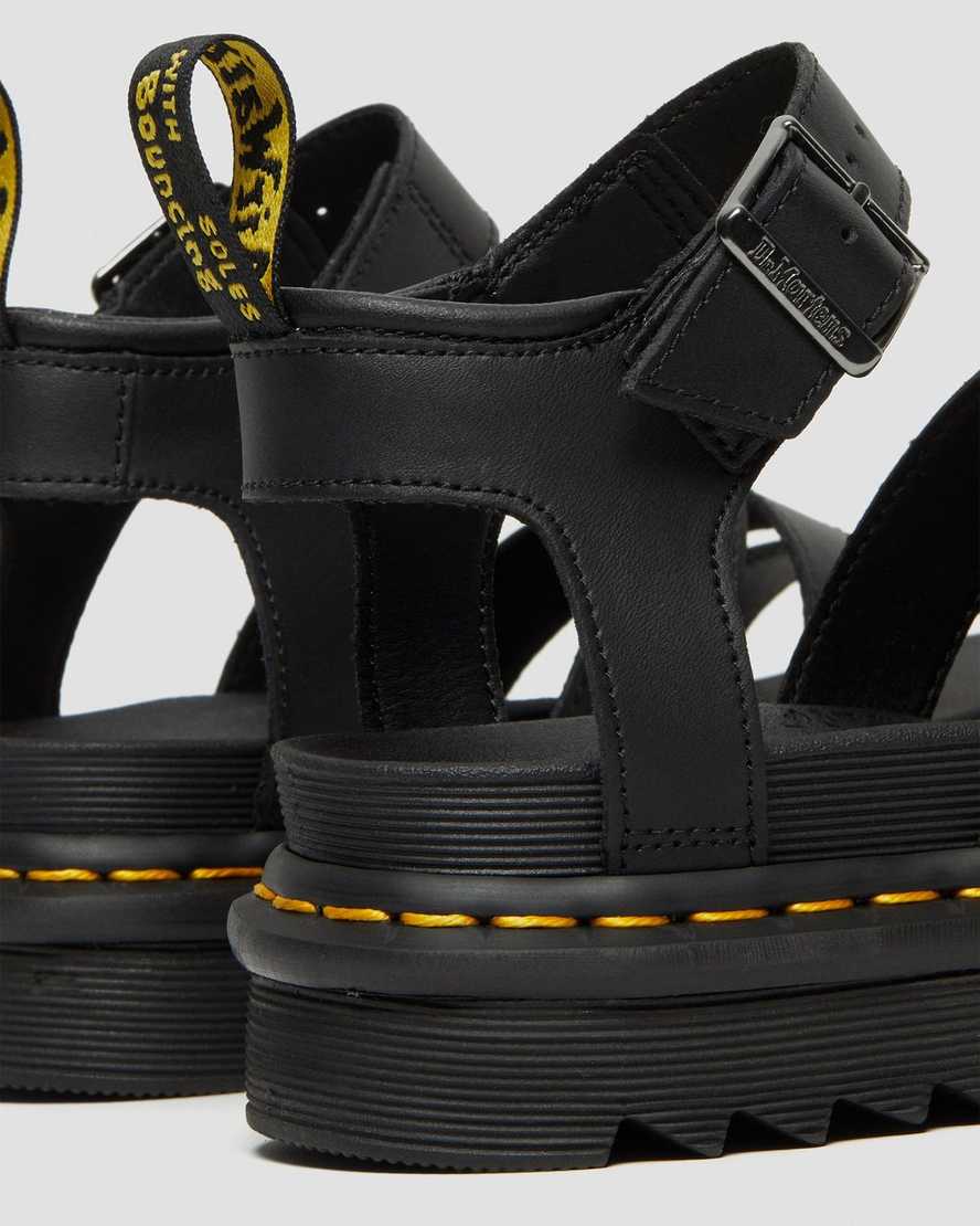 black dr martens blaire hydro womens gladiator sandals
