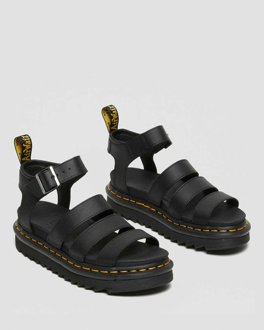 black dr martens blaire hydro womens gladiator sandals