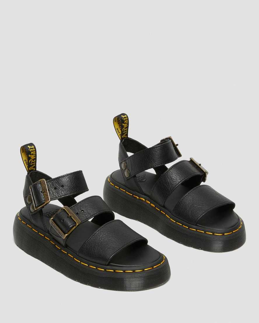 black dr martens gryphon platform womens gladiator sandals