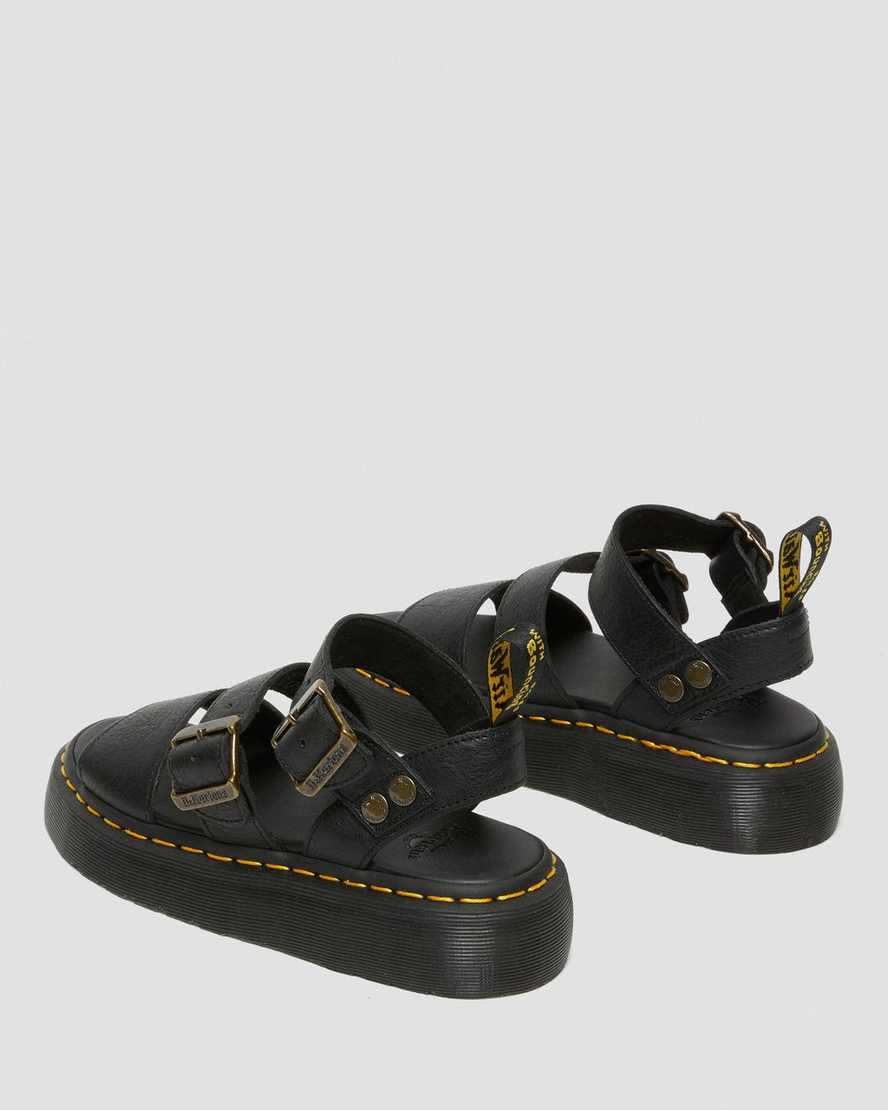 black dr martens gryphon platform womens gladiator sandals