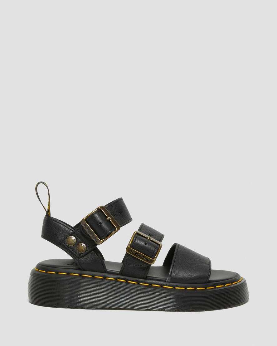 black dr martens gryphon platform womens gladiator sandals