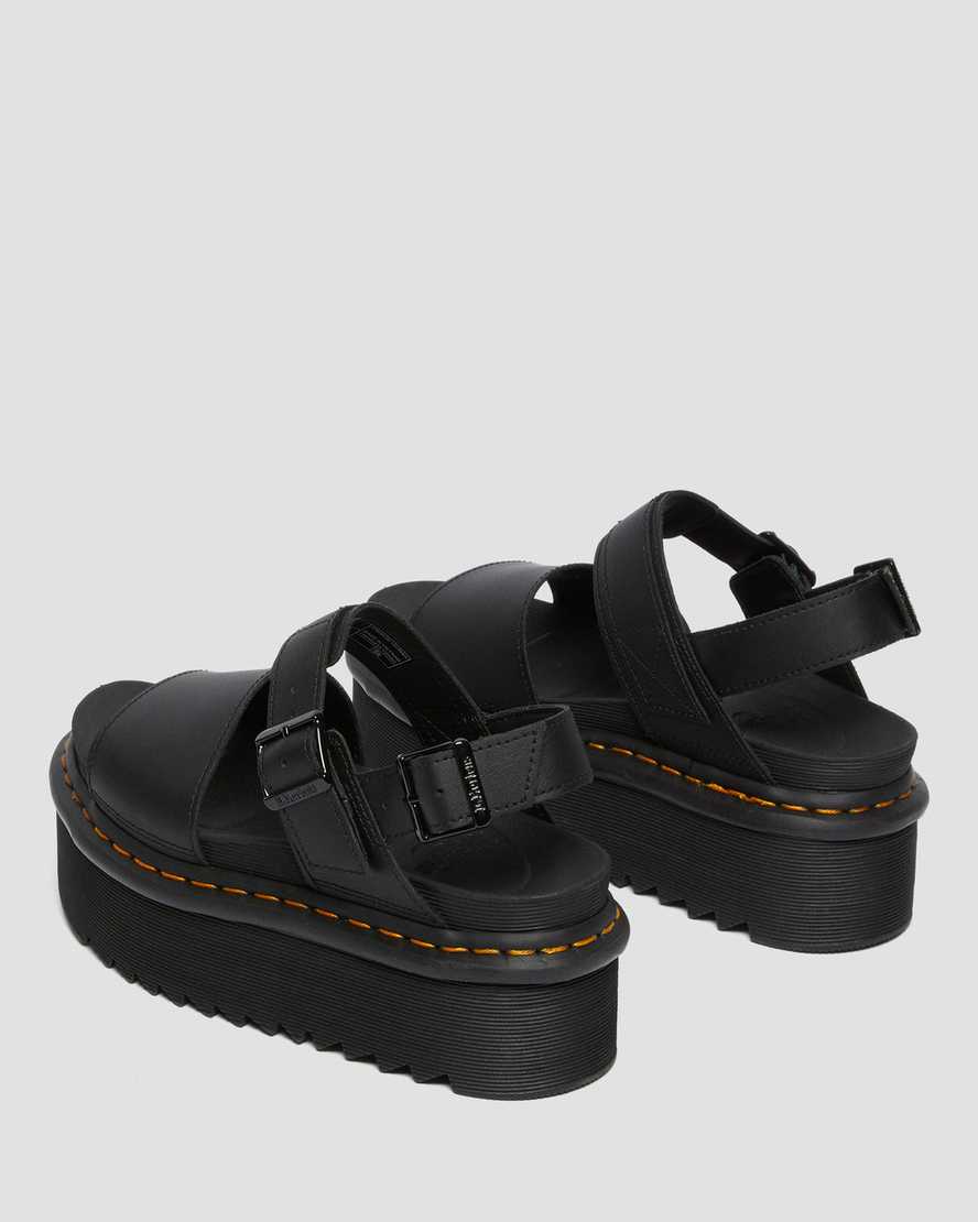 black dr martens voss strap womens platform sandals