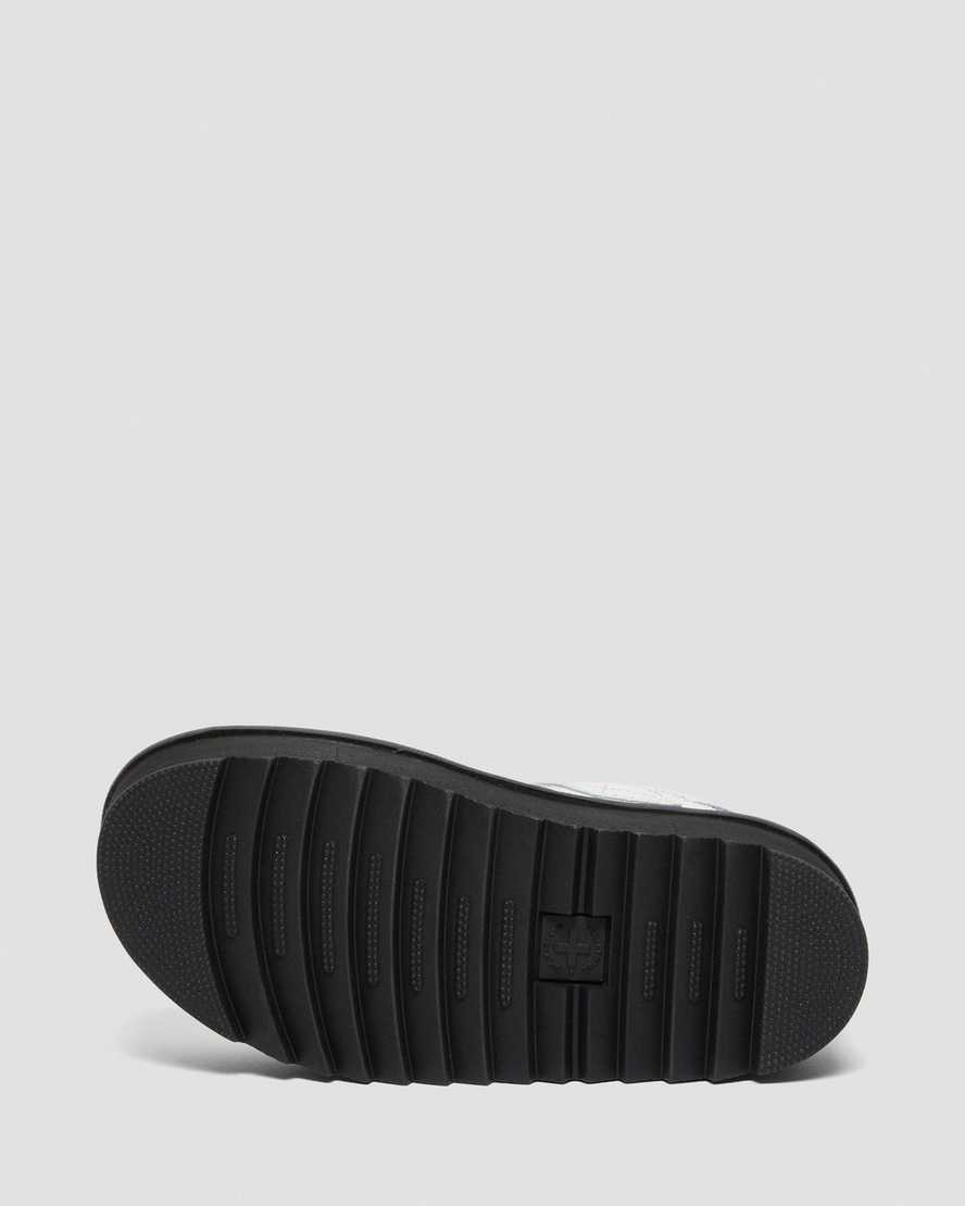 white dr martens voss strap womens platform sandals