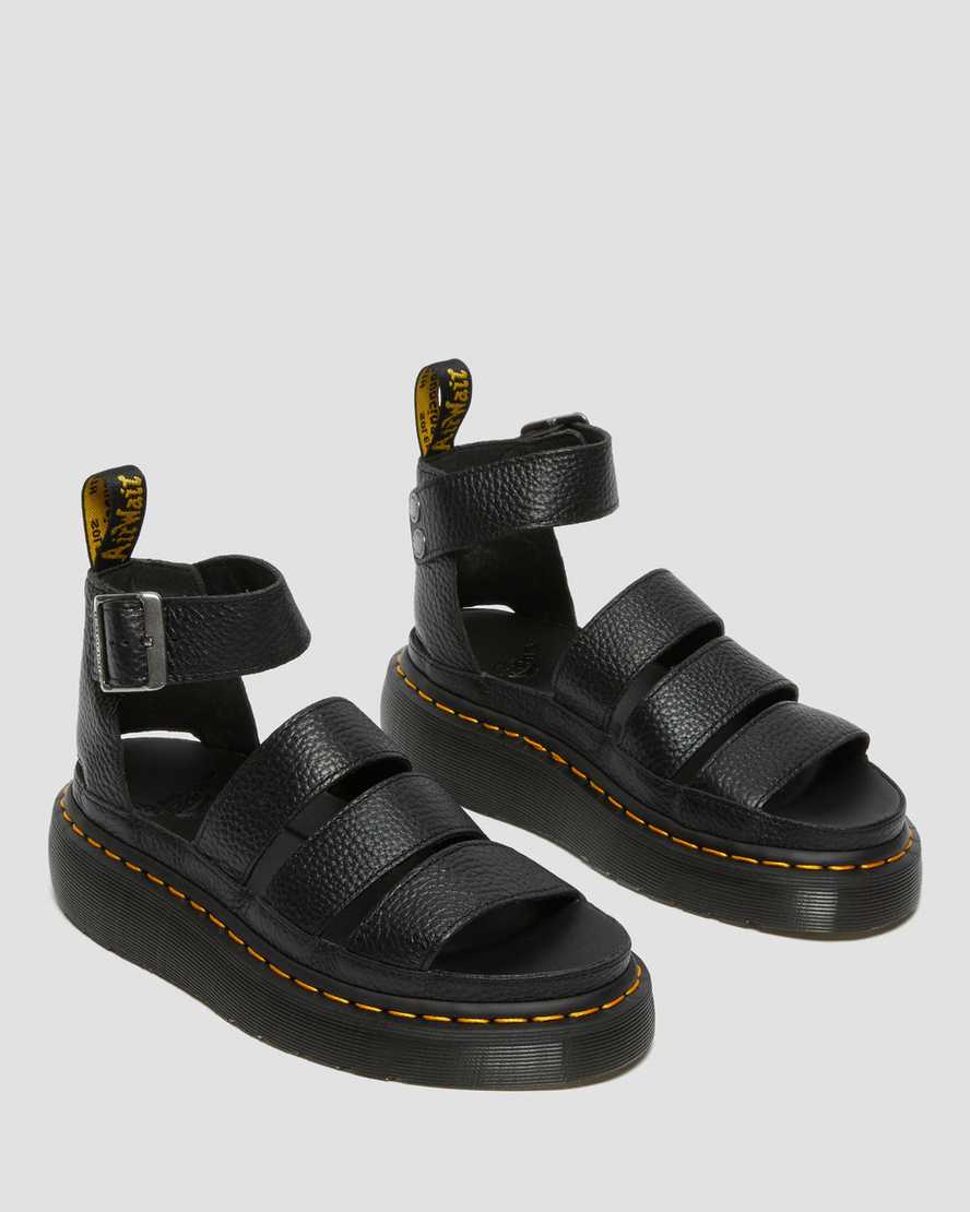 black dr martens clarissa ii womens platform sandals