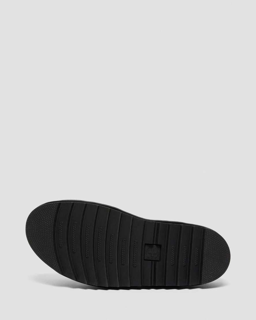 black dr martens ryker ii hardware strap womens slide sandals