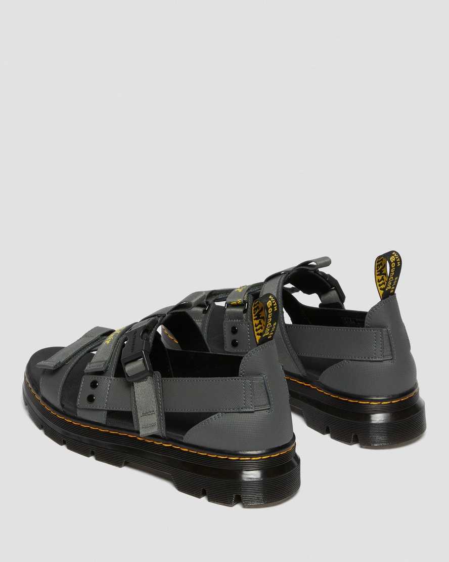 grey dr martens pearson webbing womens sandals