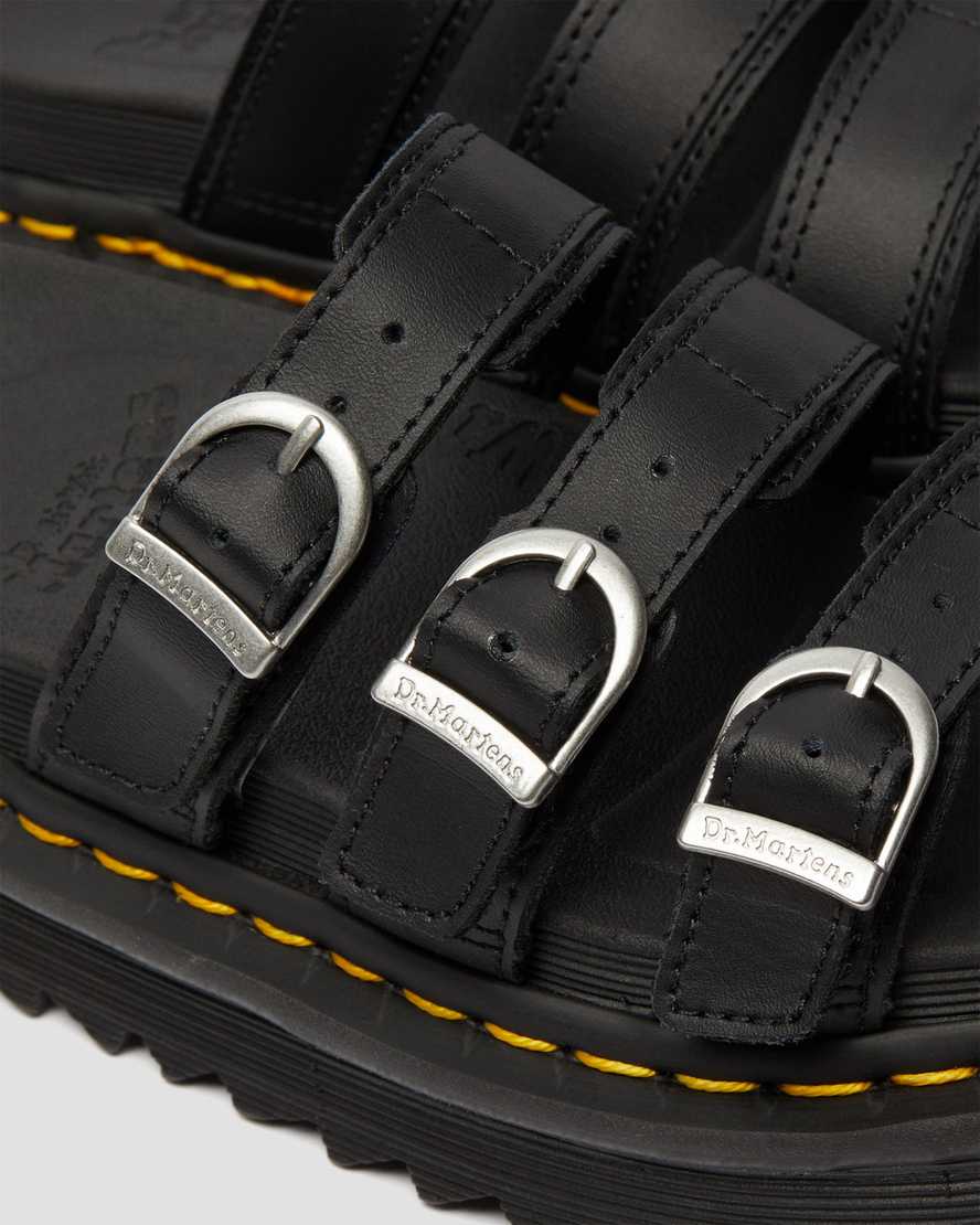 black dr martens blaire womens slide sandals