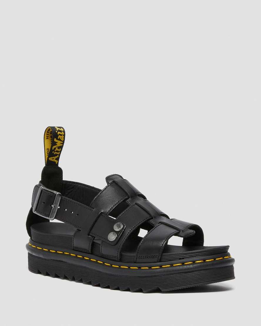 black dr martens terry womens strap sandals