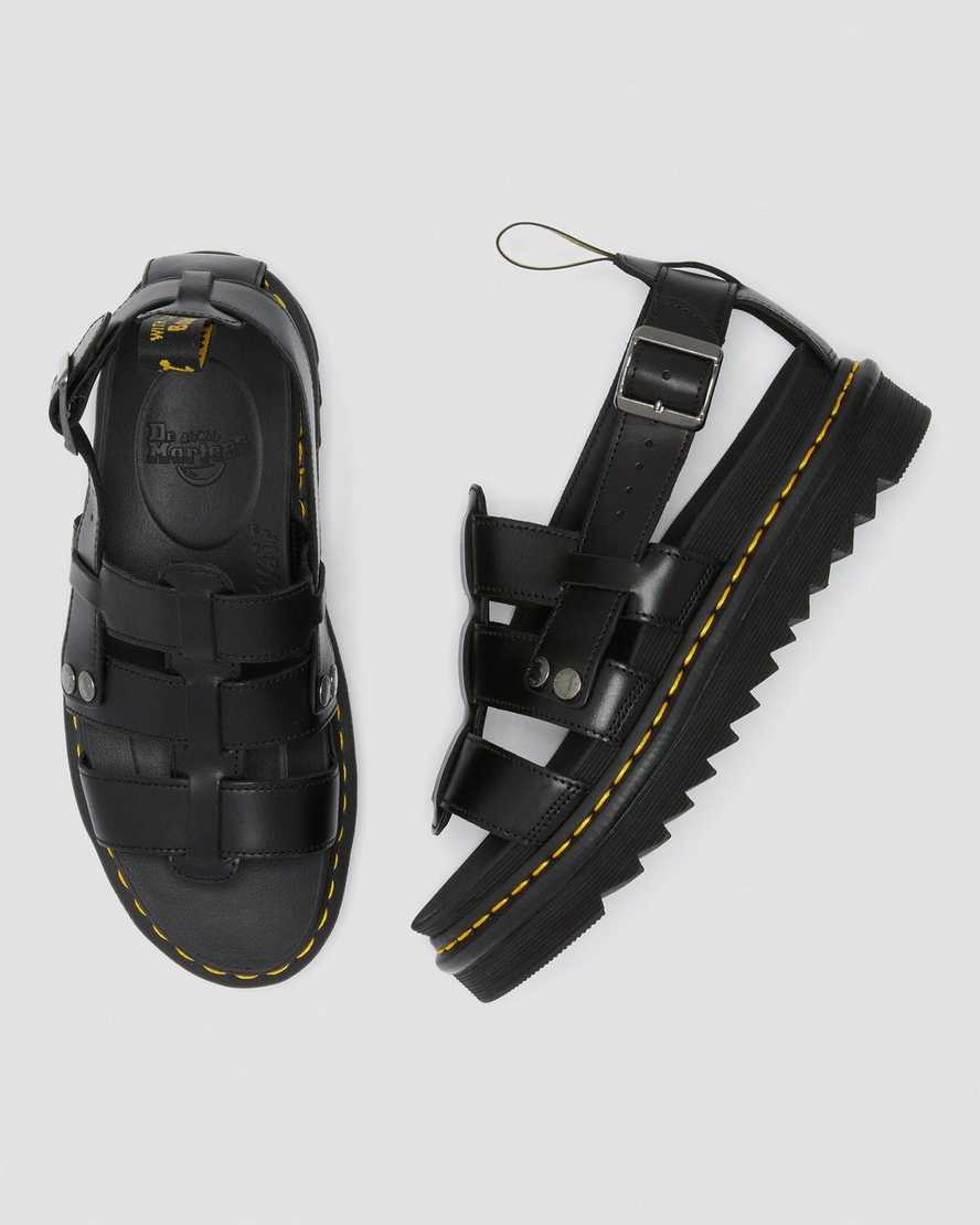 black dr martens terry womens strap sandals