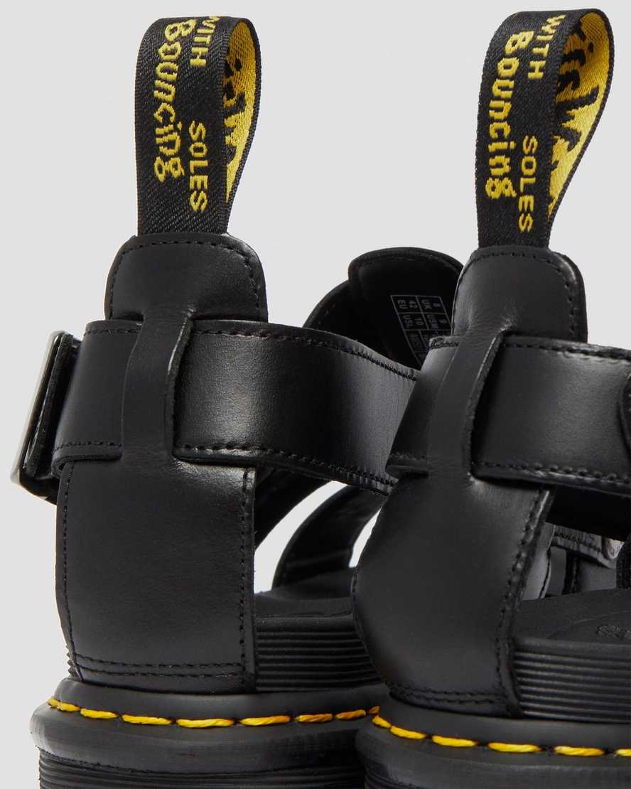 black dr martens terry womens strap sandals