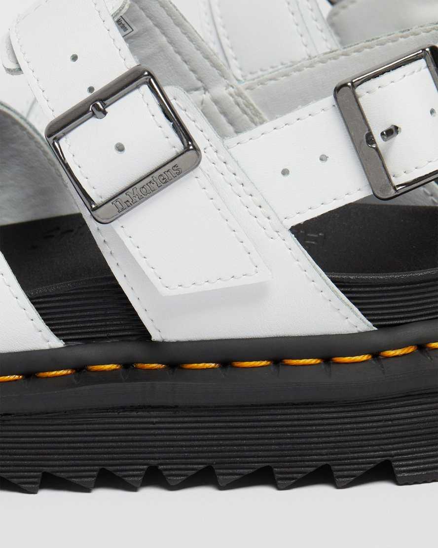 white dr martens voss ii womens strap sandals