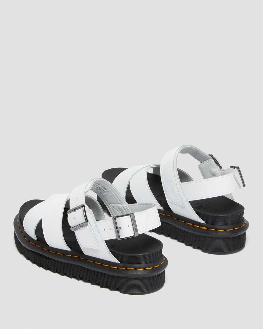 white dr martens voss ii womens strap sandals