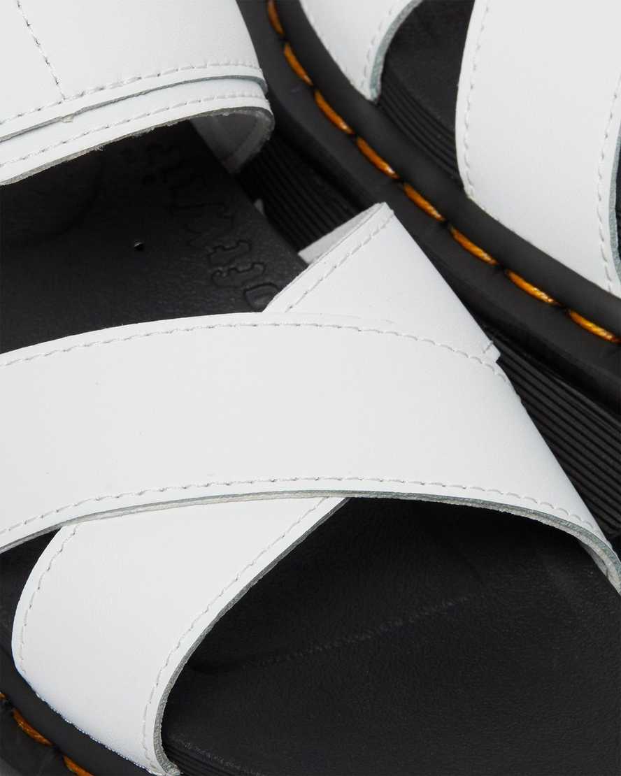 white dr martens voss ii womens strap sandals