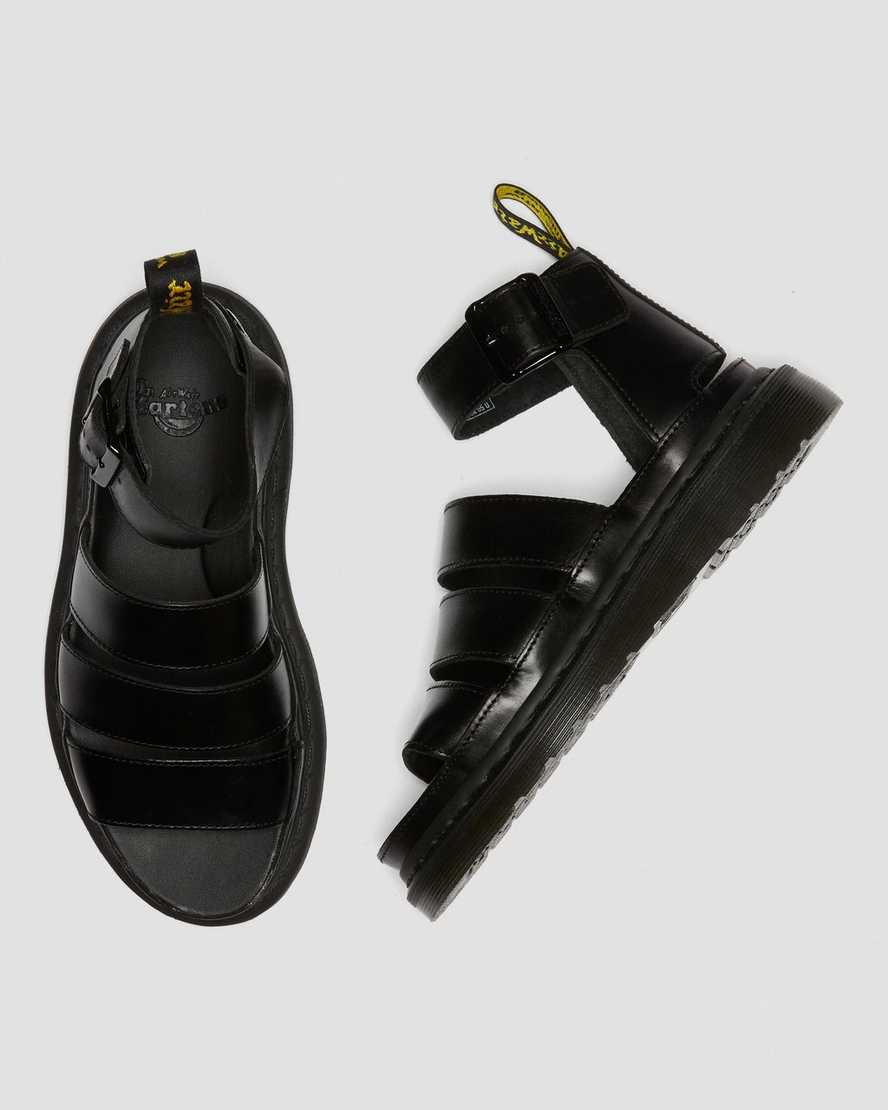 black dr martens clarissa ii womens strap sandals