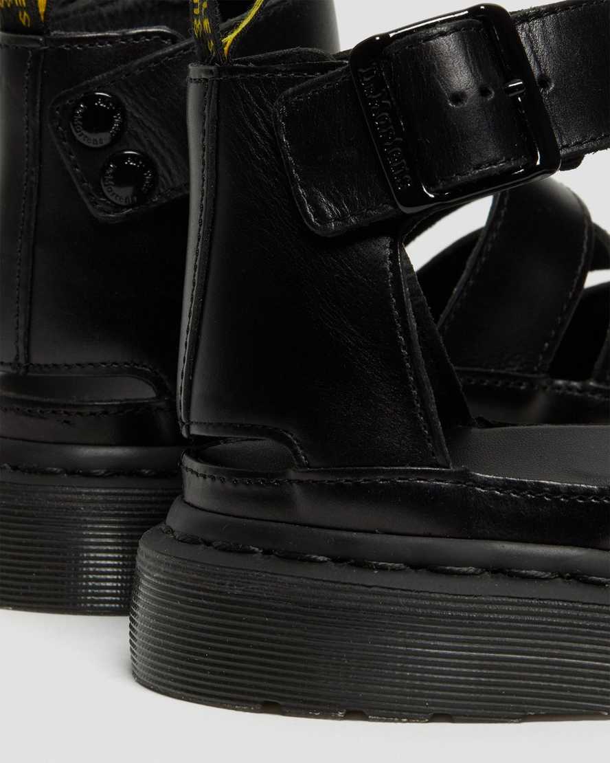 black dr martens clarissa ii womens strap sandals
