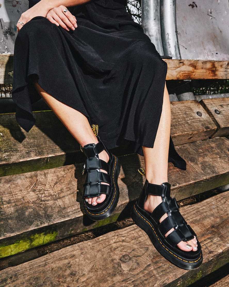 black dr martens mackaye womens strap sandals