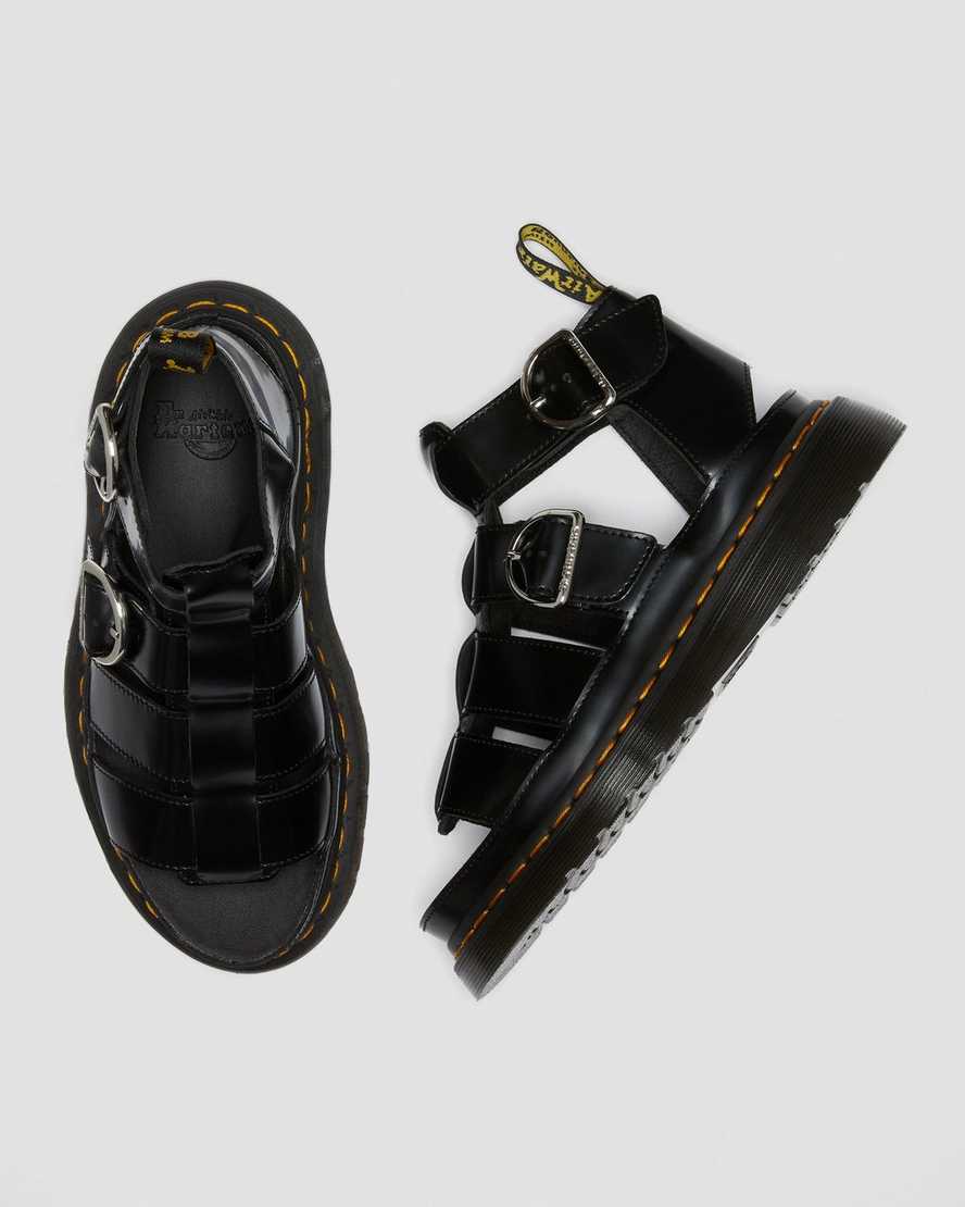 black dr martens mackaye womens strap sandals