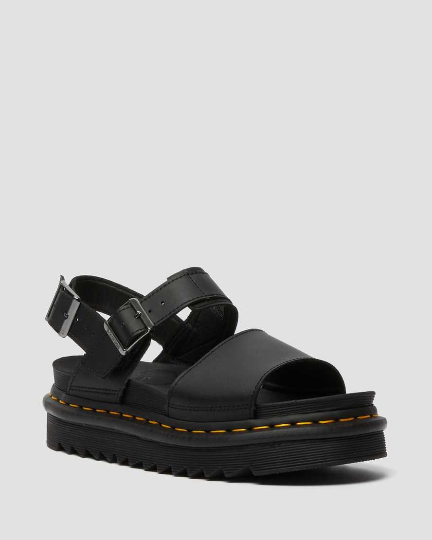 black dr martens voss womens strap sandals